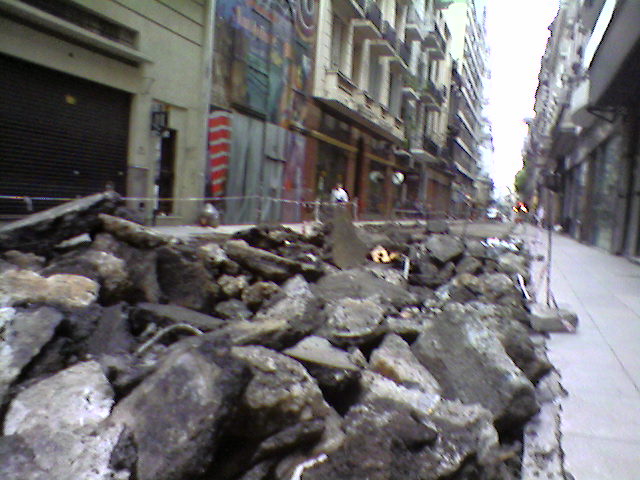 Potholes on Santiago del Estero