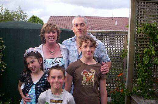 2006 xmas - Lynne, Mike, Annabel, Tabatha, and Peter
