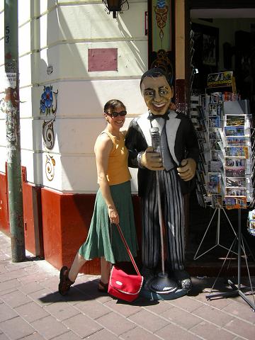Marian with a Tall Dark Stranger
