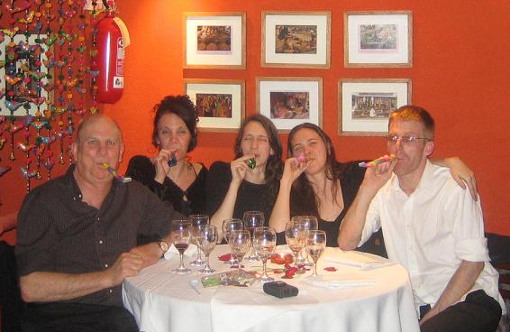 Surprise!  Birthday dinner.
