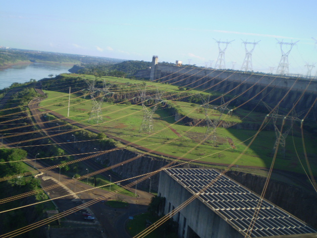 On the biggest dam in the world
